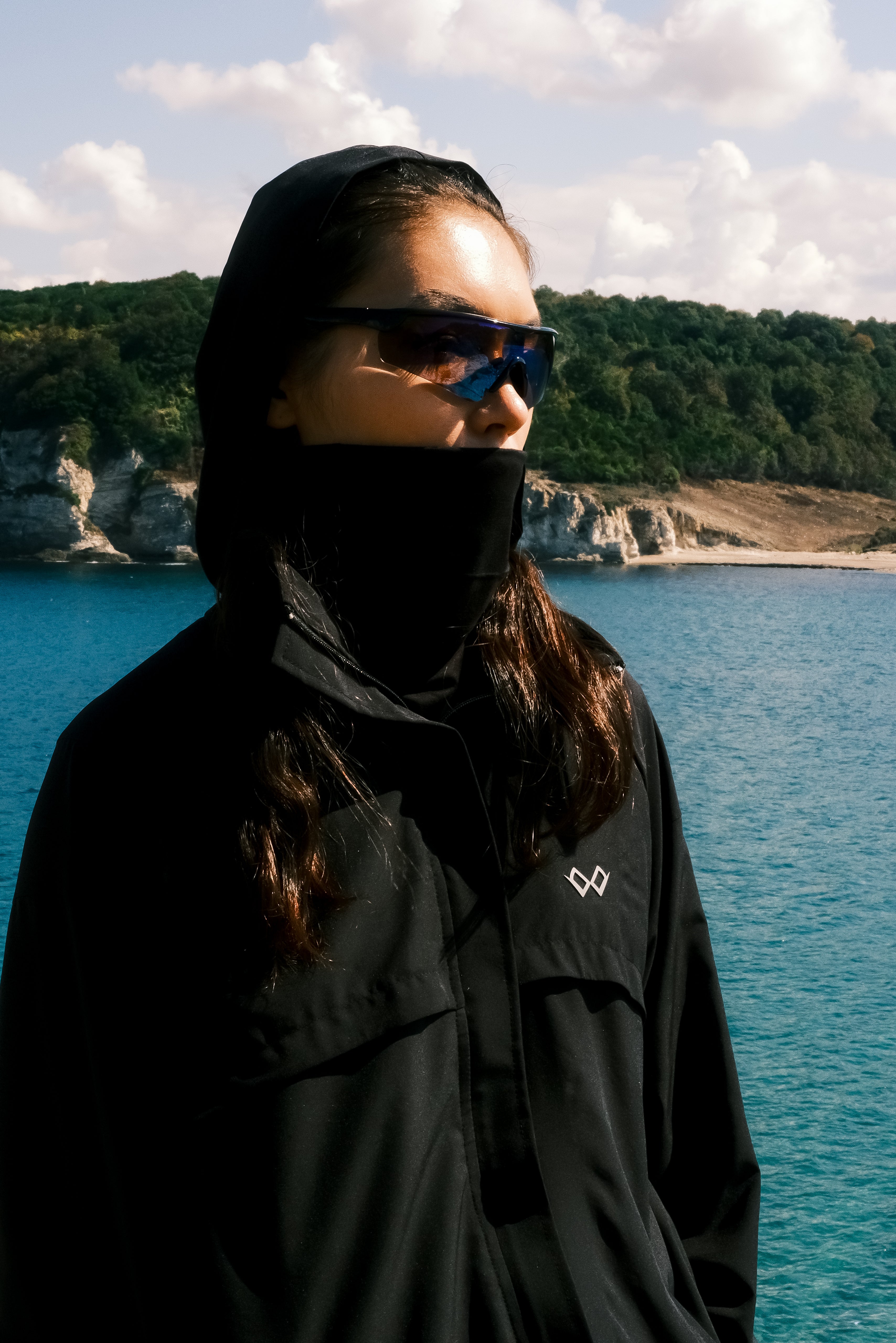 İçi File Astarlı Aktif Ceket - Siyah