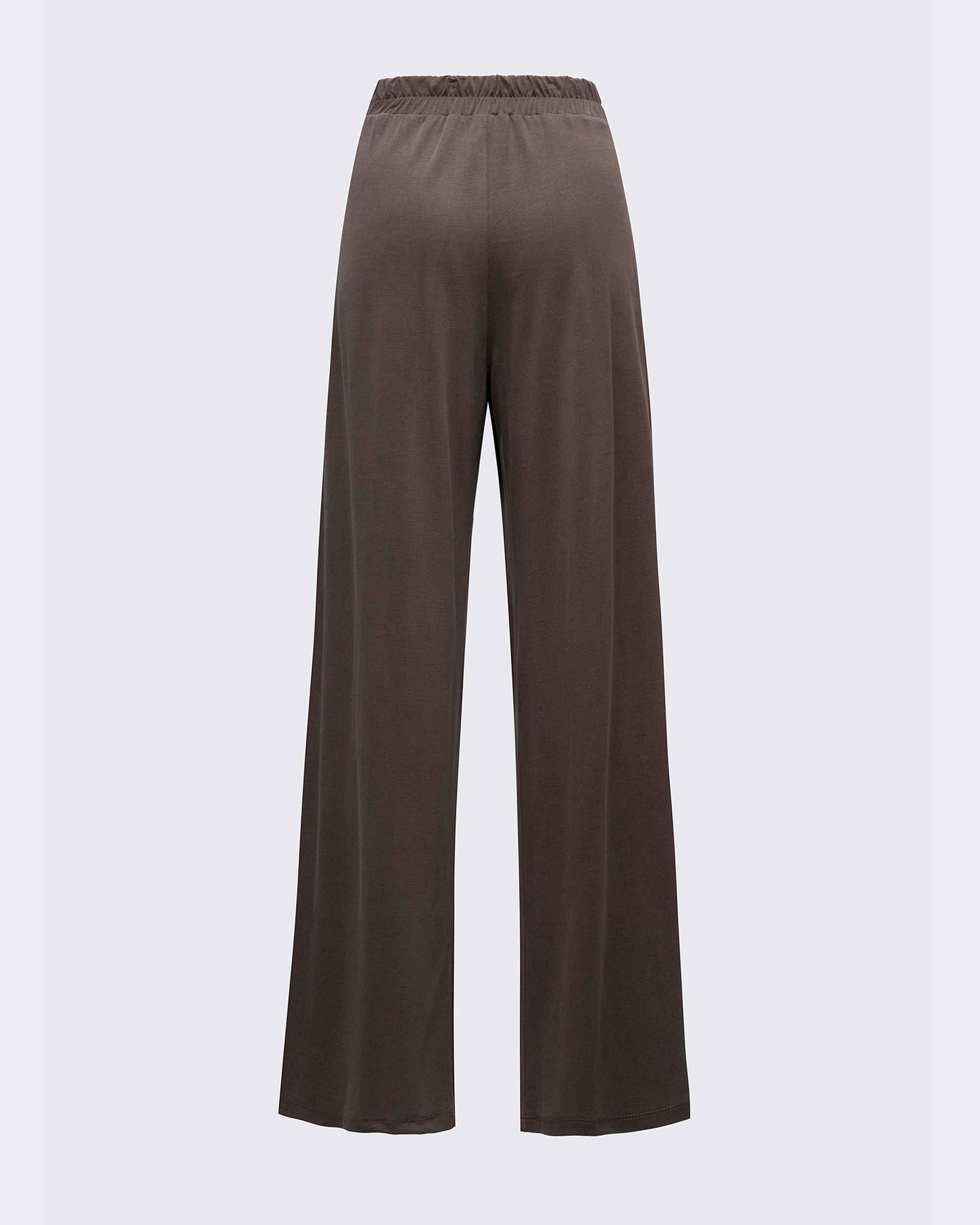 Kruvaze Görünümlü Modal Pantolon-Mocha