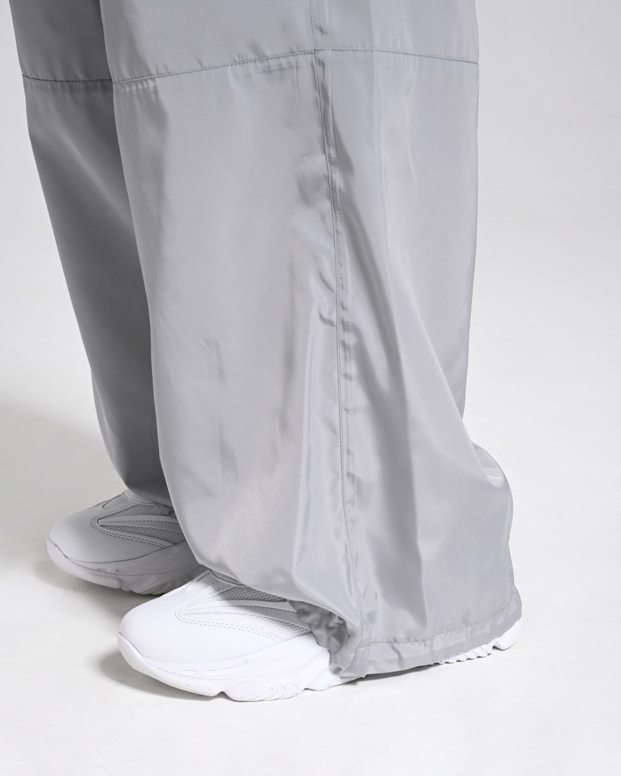 Beli Lastikli Kargo Pantolon - Gri - Monolou