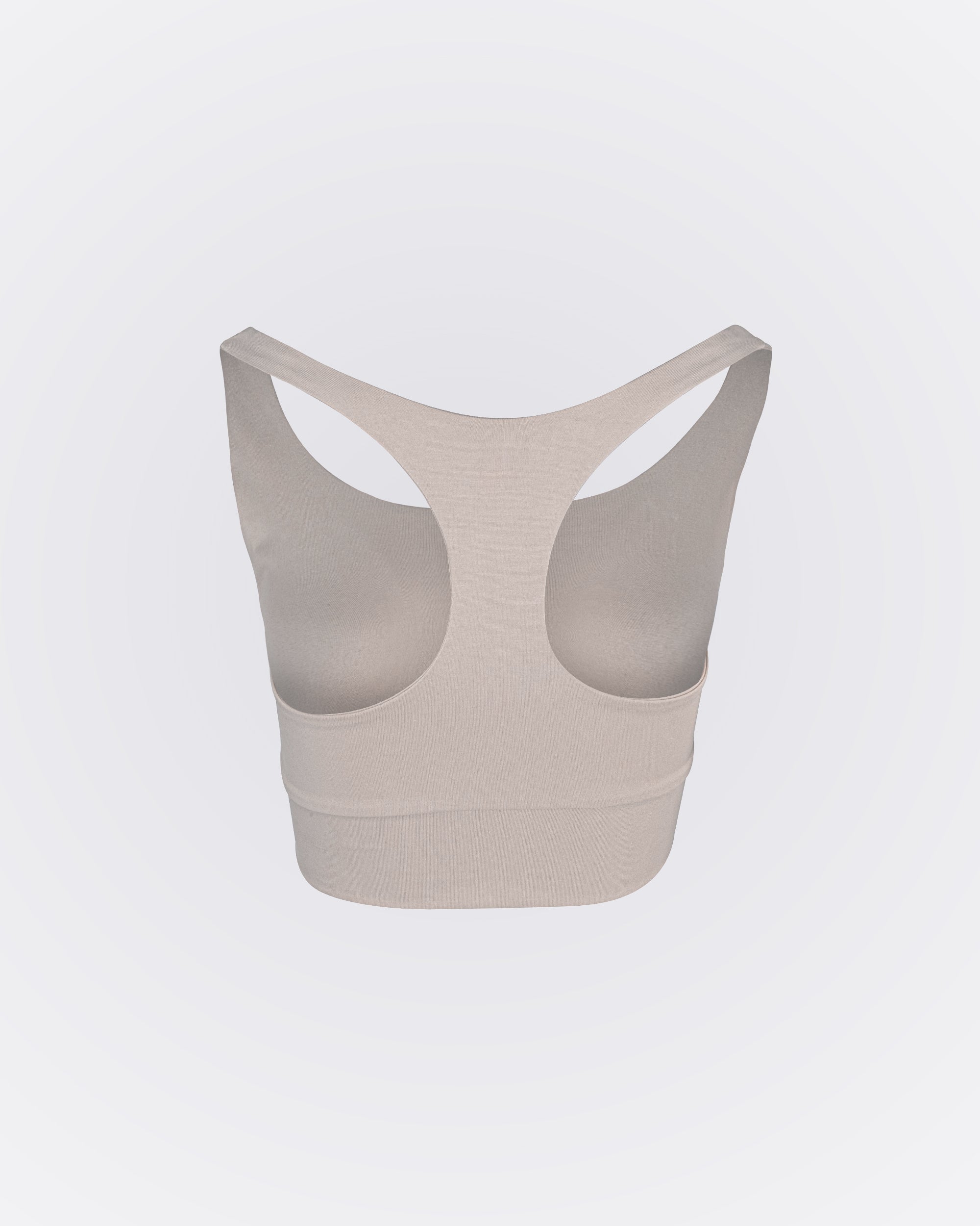 Modal Kumaşlı Aktif Crop - Bej