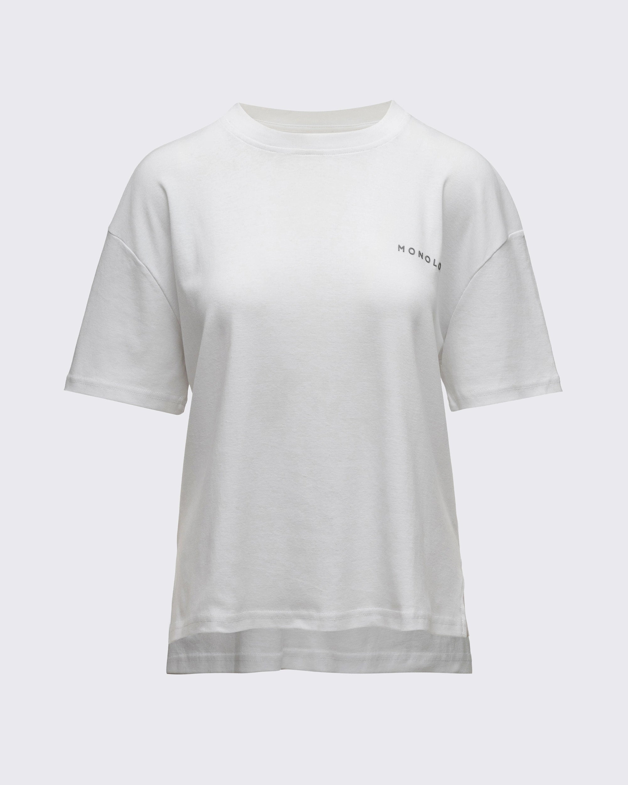 %100 Pamuk Kısa Kollu T-shirt - Beyaz