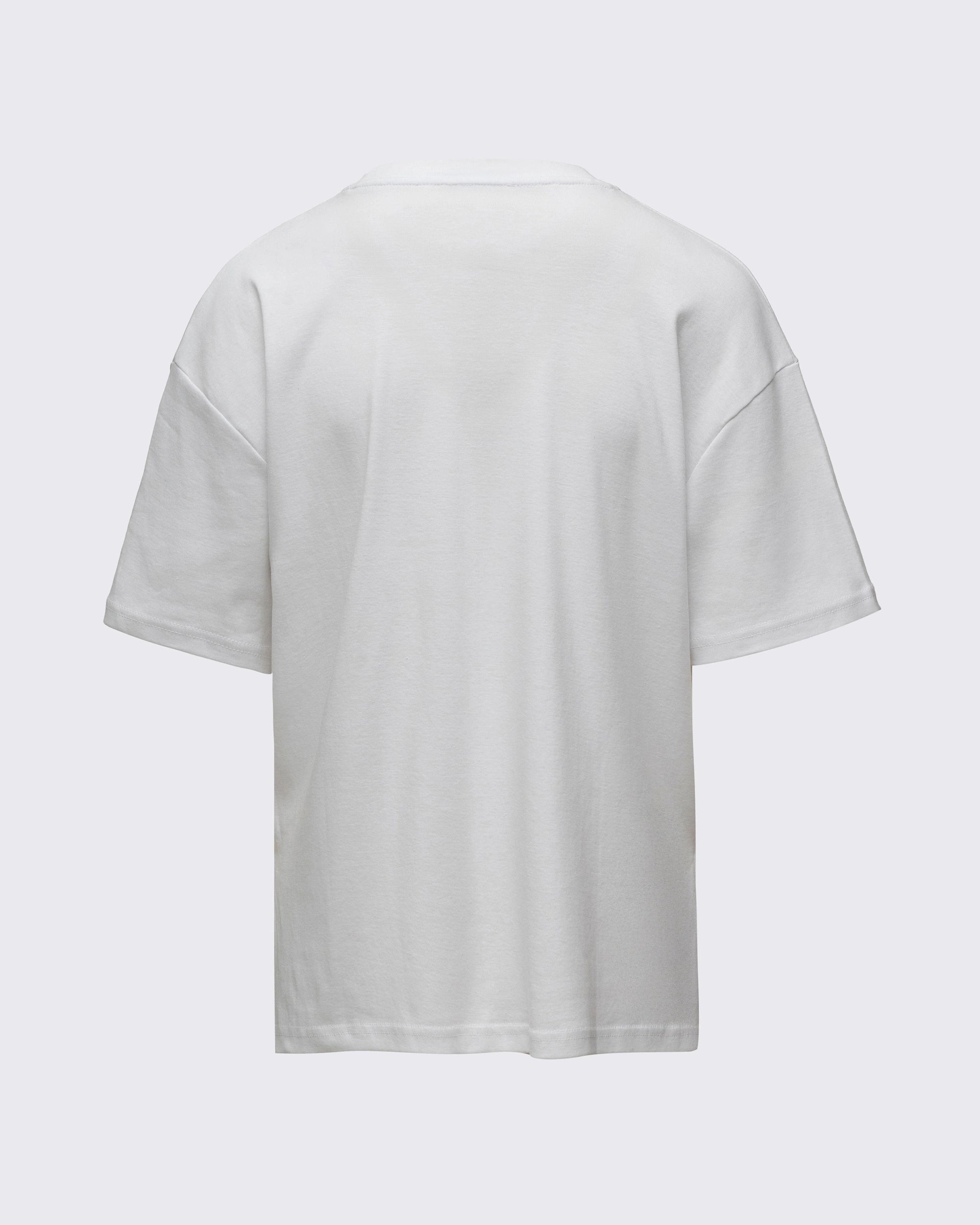 %100 Pamuk Kısa Kollu T-shirt - Beyaz