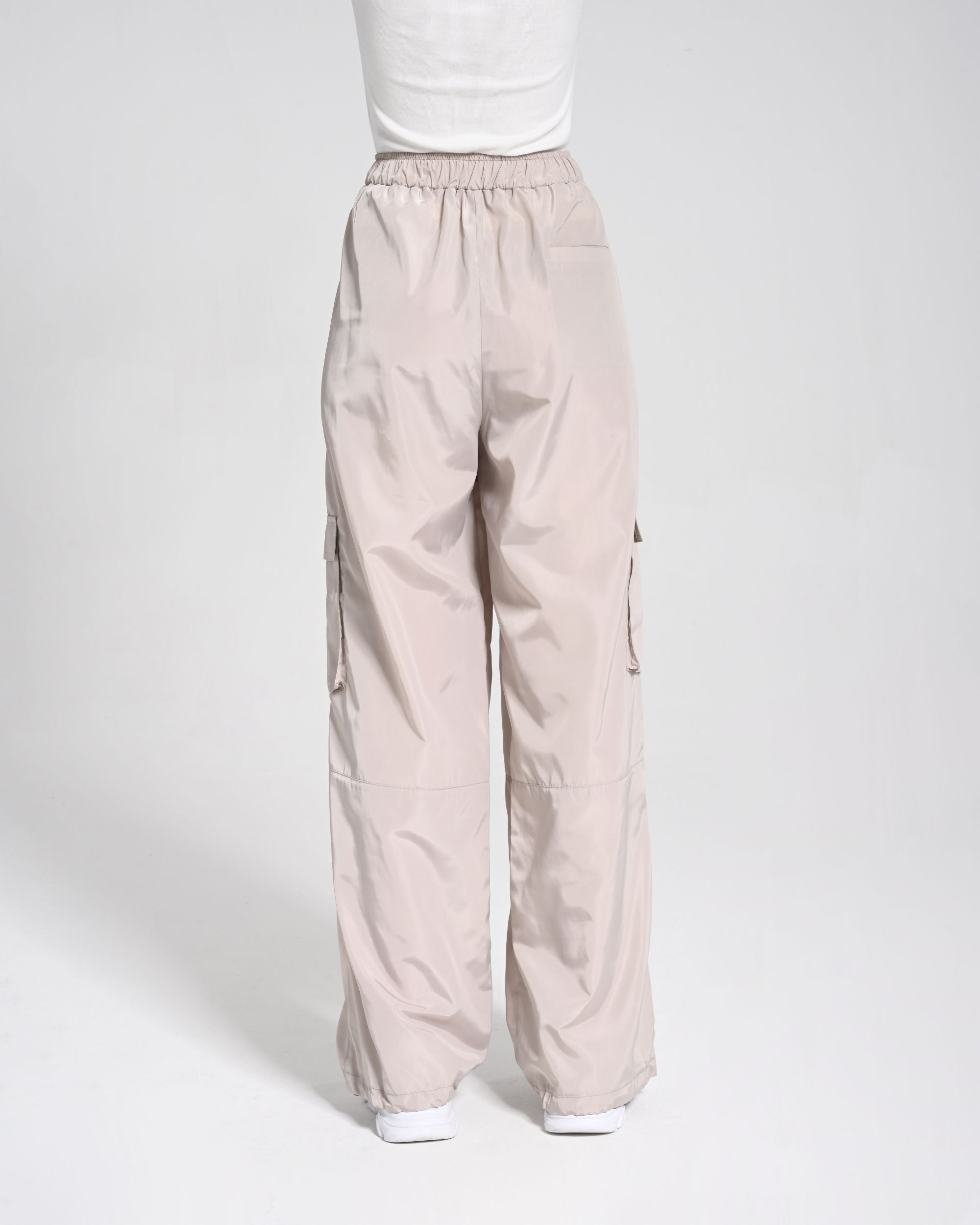 Beli Lastikli Kargo Pantolon - Bej