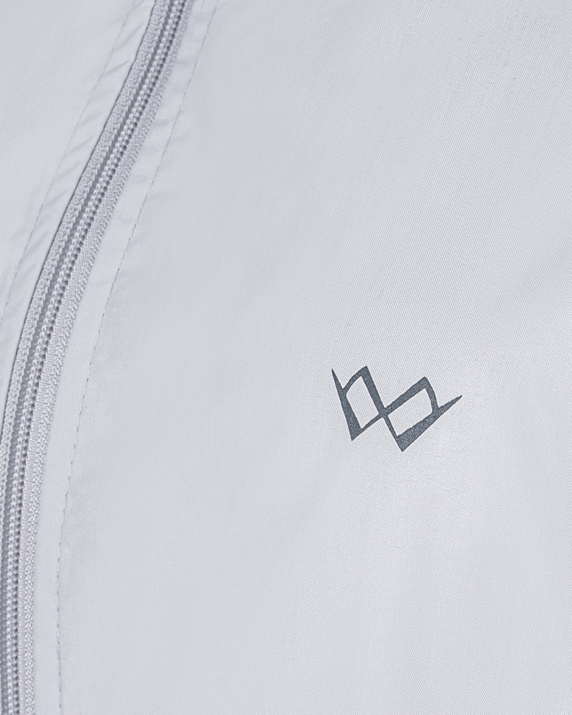 Kapüşonlu Fermuarlı Uzun Rüzgarlık - Gri