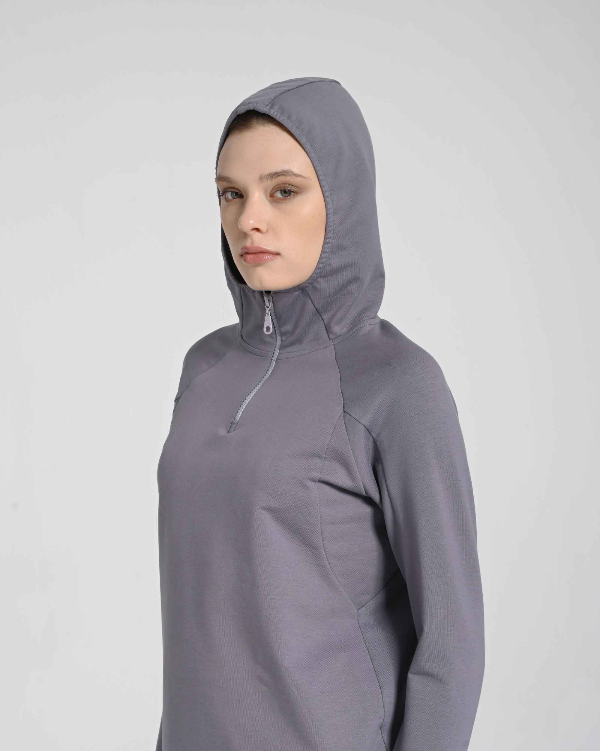 Kapüşonlu Modal Aktif Sweat - Monolou