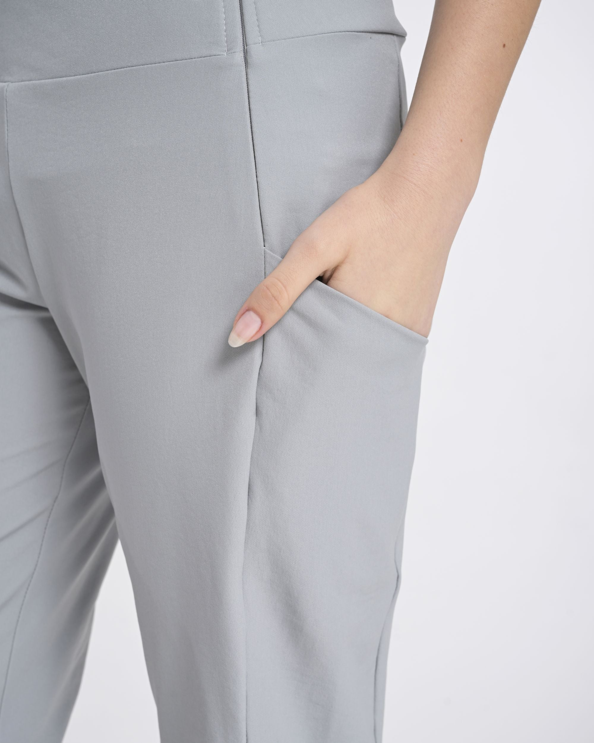 Likralı Boru Paça Aktif Pantolon