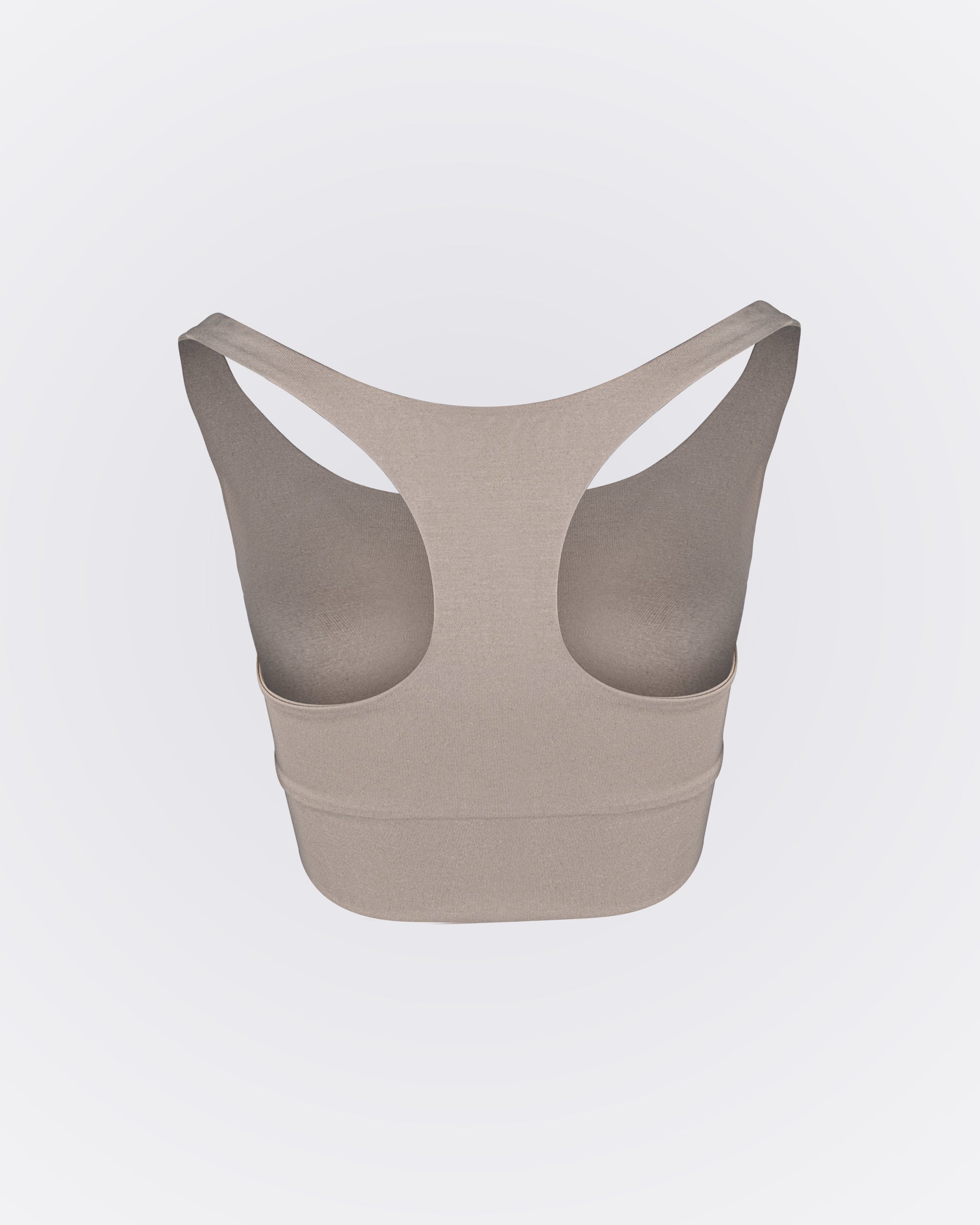 Modal Kumaşlı Aktif Crop - Bej
