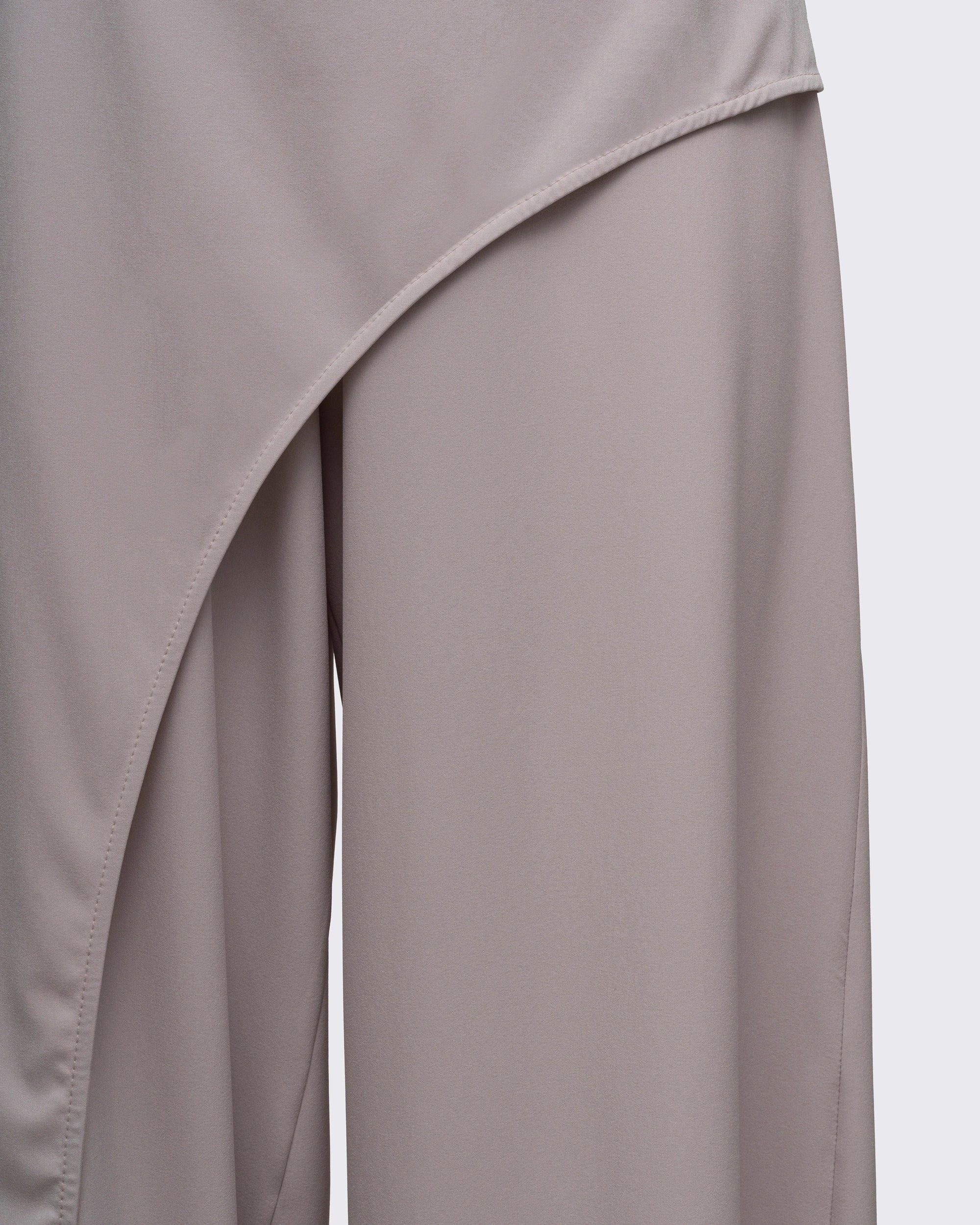 Hafif Teknik Kumaşlı Pantolon Etek - Vizon