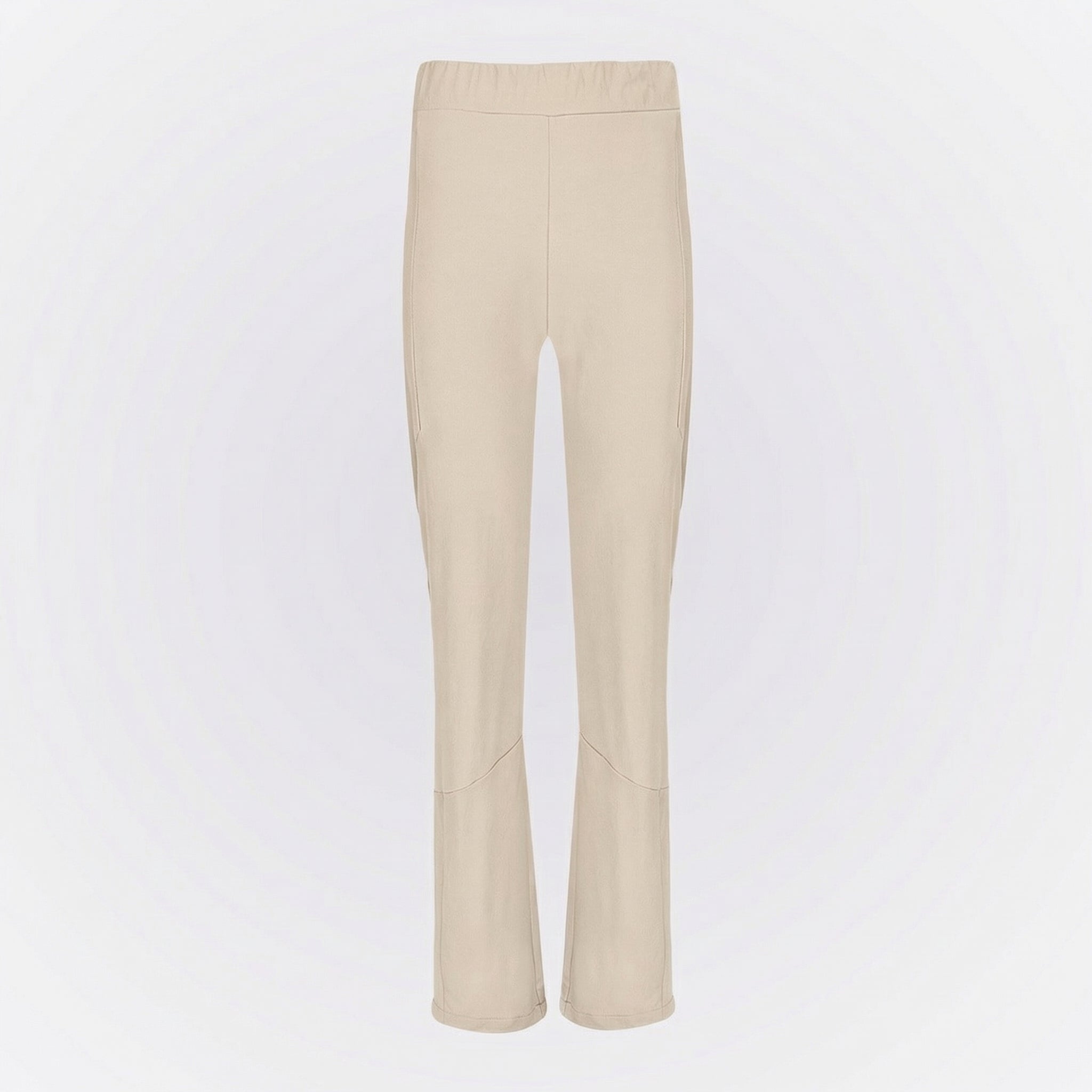 Likralı Boru Paça Aktif Pantolon - Bej