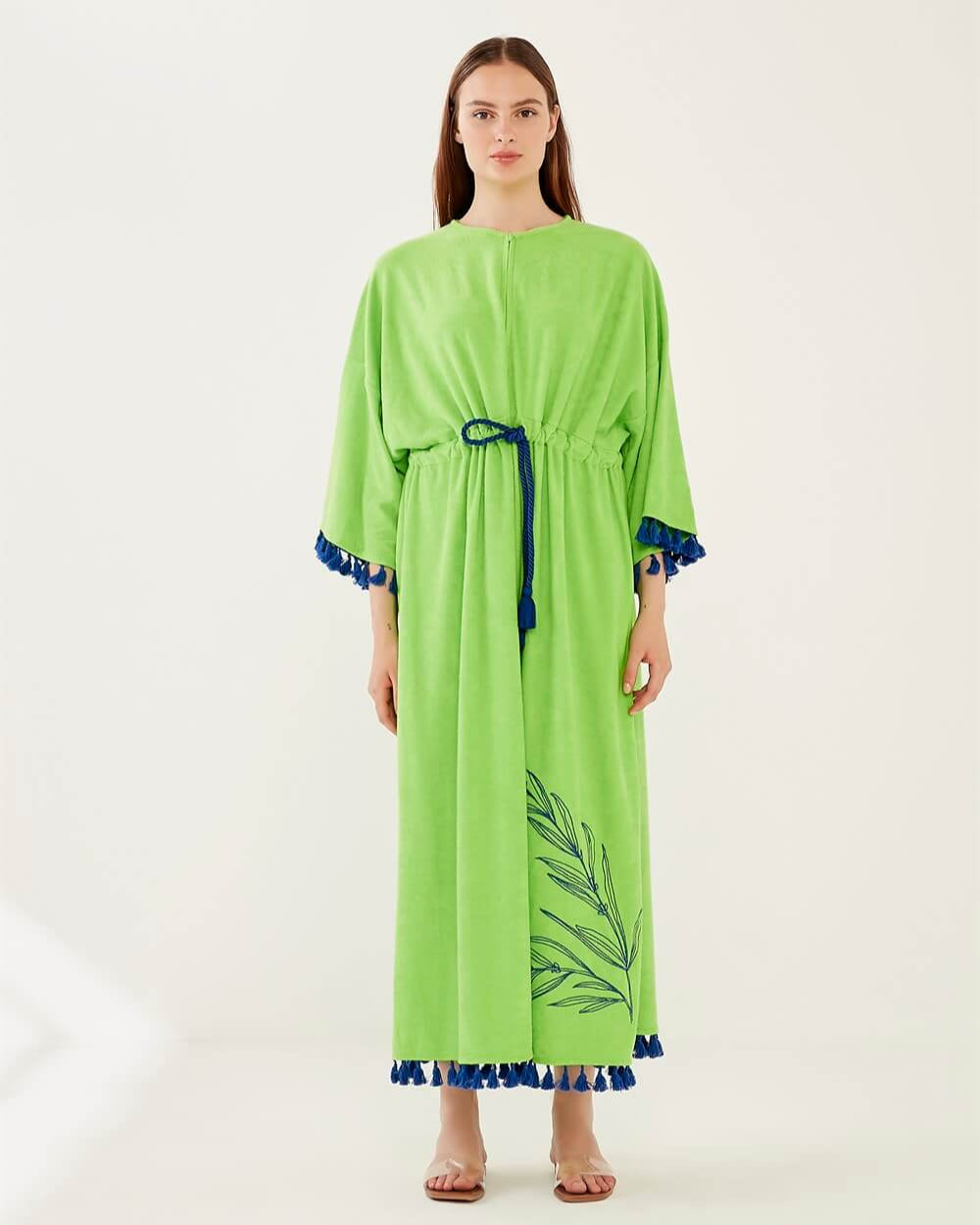 Püsküllü Havlu Kimayo Elbise - Monolou