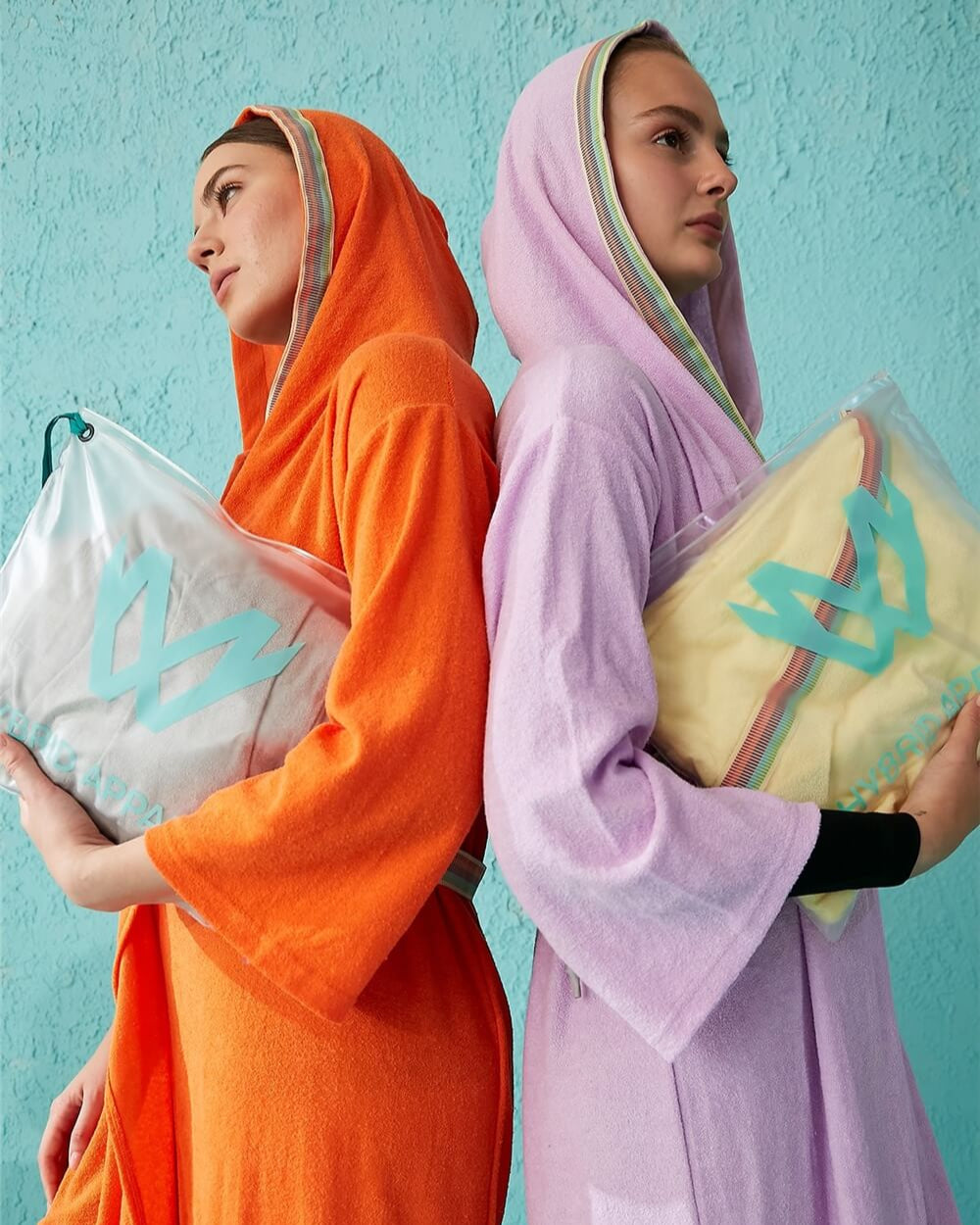 Şeritli Giyilebilir Plaj Havlusu - Monolou