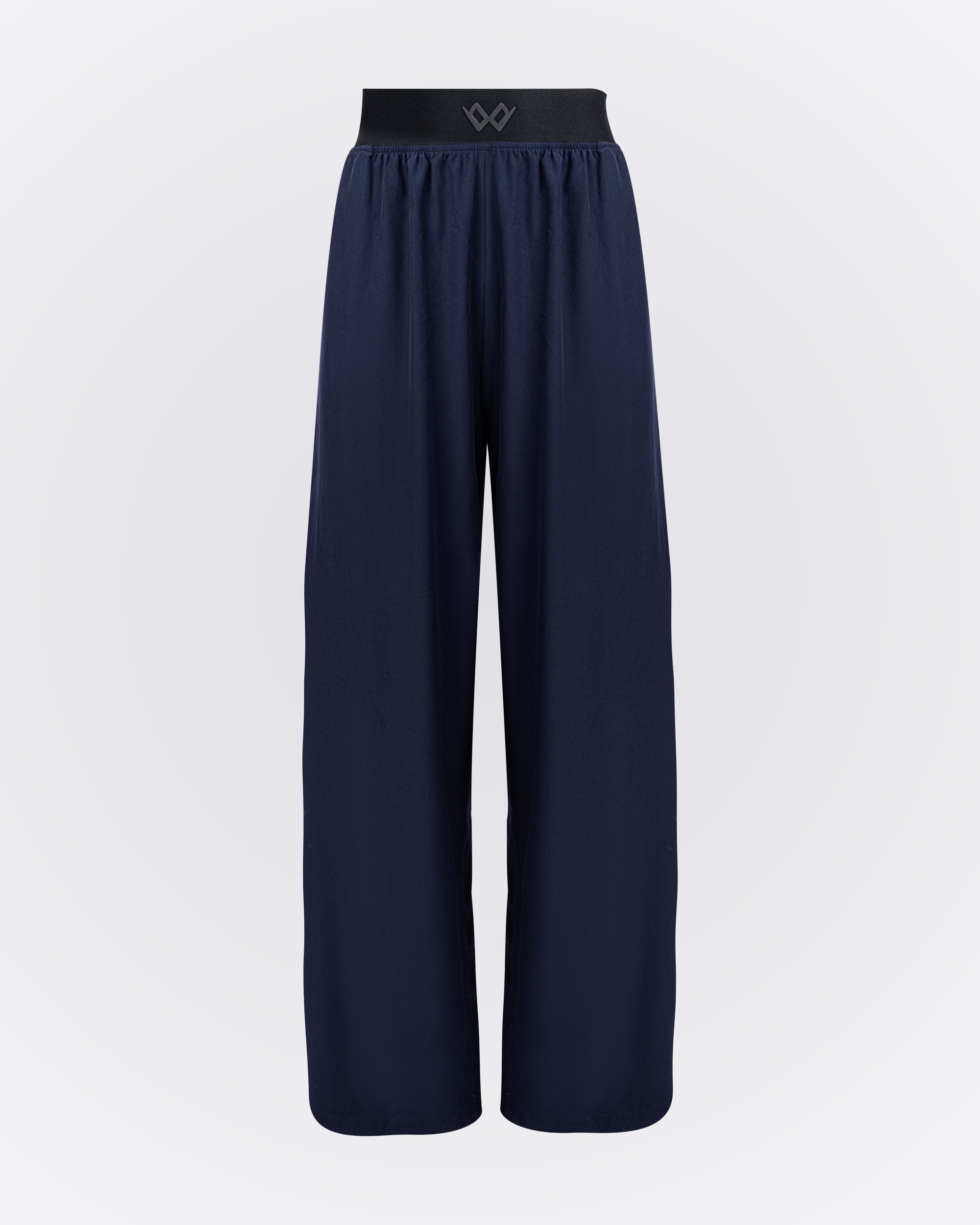 Beli Lastikli Kırışmaz Kumaşlı Cepli Pantolon - Lacivert