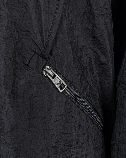 Kapüşonlu Oversize Yağmurluk - Siyah