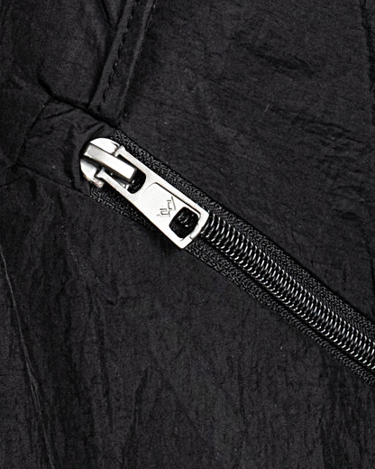 Kapüşonlu Oversize Yağmurluk - Siyah