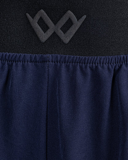 Beli Lastikli Kırışmaz Kumaşlı Cepli Pantolon - Lacivert