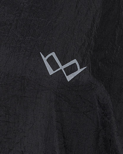 Kapüşonlu Oversize Yağmurluk - Siyah