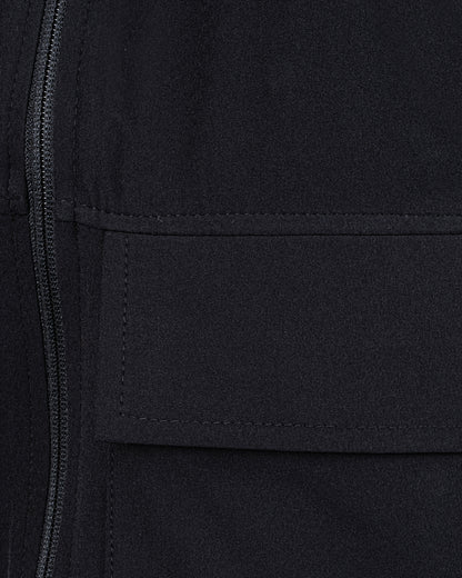 Gizli İç Cepli Kapüşonlu İnce Rüzgarlık - Siyah