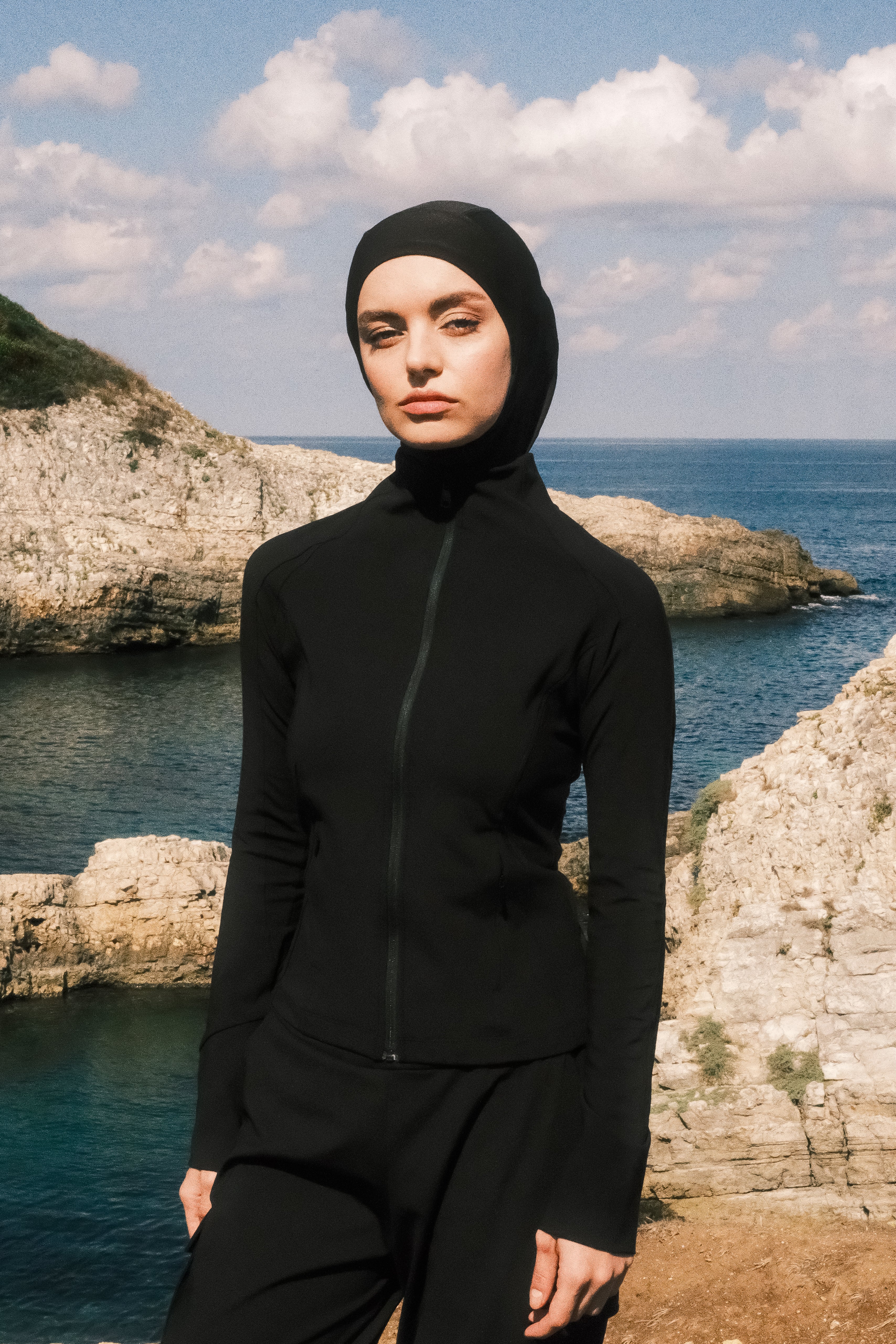 Modal Kumaşlı Aktif Ceket - Siyah