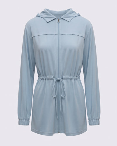 Ayarlanabilir Bel Detaylı Modal Üst - Baby Blue