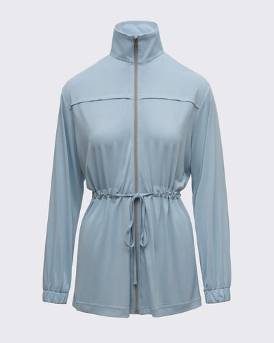 Ayarlanabilir Bel Detaylı Modal Üst - Baby Blue