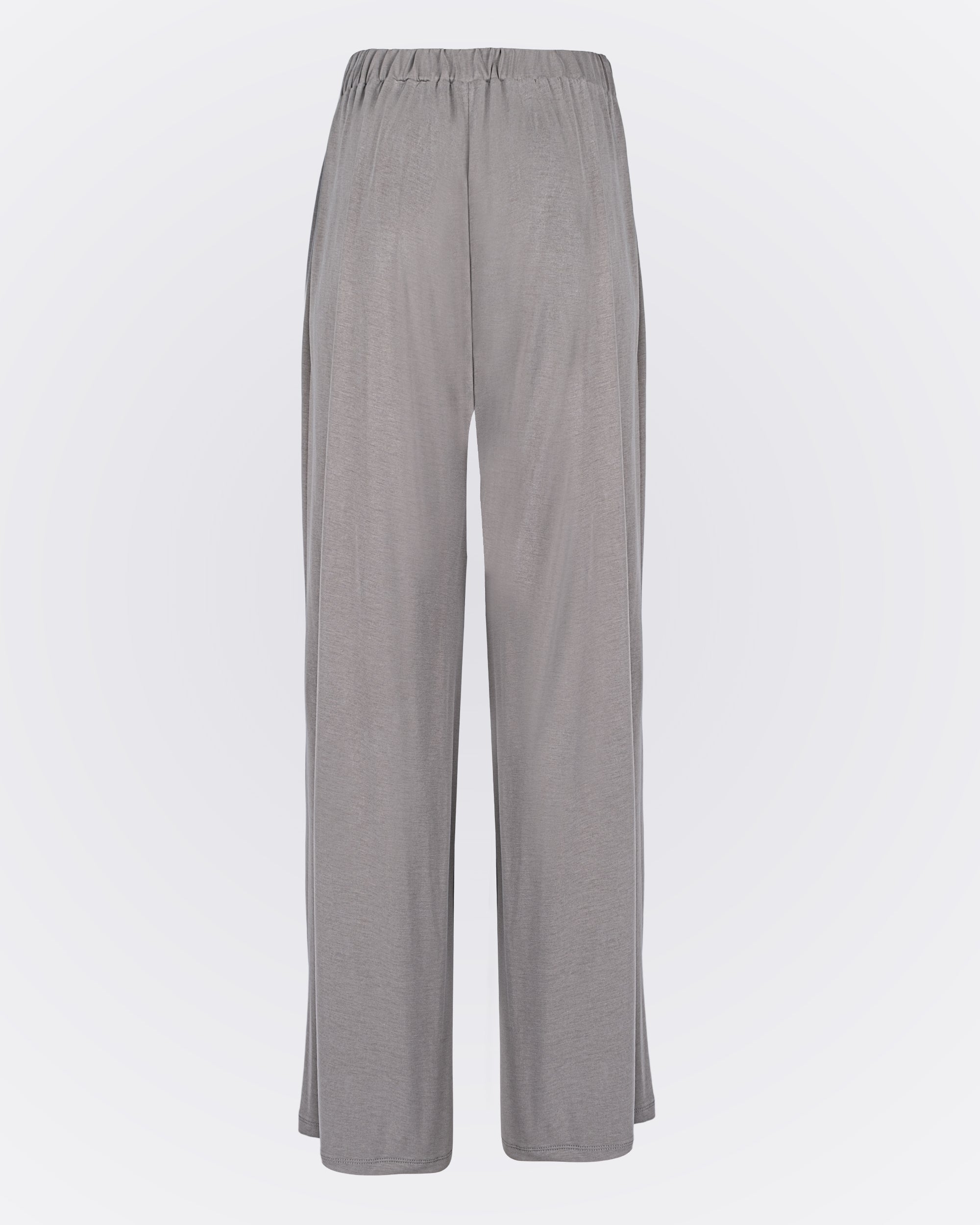 Belden Bağlamalı Modal Kumaşlı Bol Paça Aktif Pantolon - Vizon