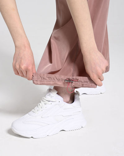 Beli Lastikli Kargo Pantolon - Pembe - Monolou