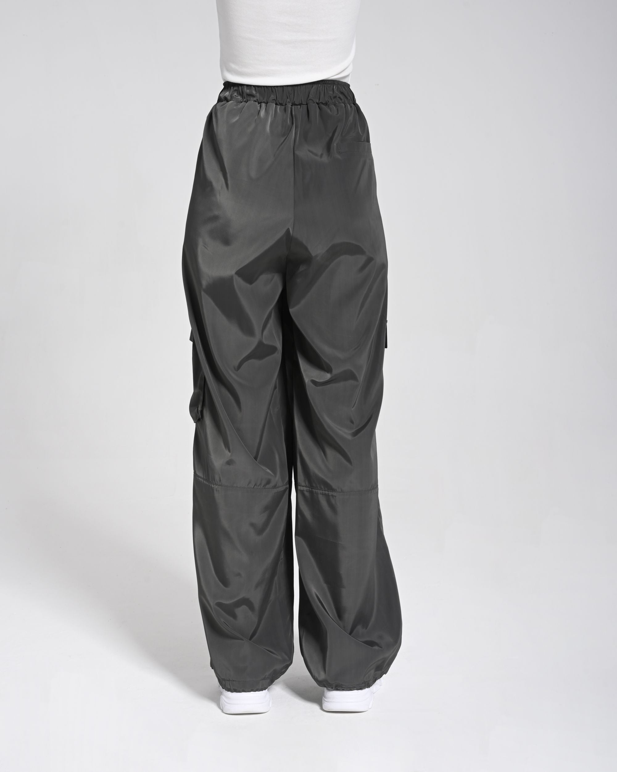 Beli Lastikli Kargo Pantolon - Siyah - Monolou