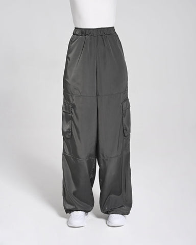 Beli Lastikli Kargo Pantolon - Siyah