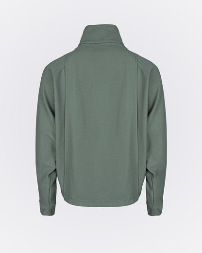 Dik Yakalı Pamuk Kumaşlı Ceket - Yeşil