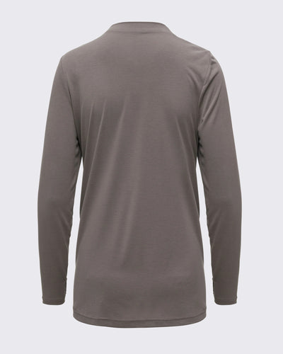 Drape Detaylı Modal Tunik - Haki