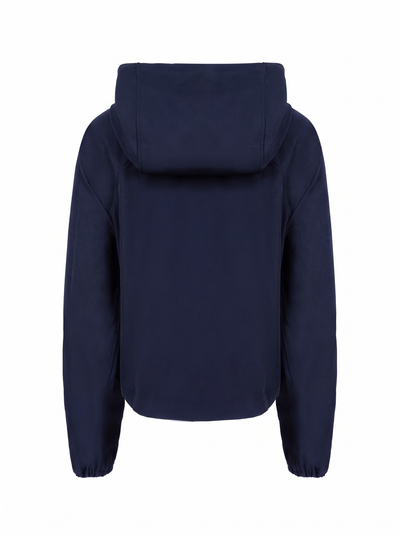 Lightweight Hoodie Windbreaker with Hidden Inside Pocket - Dark Navy