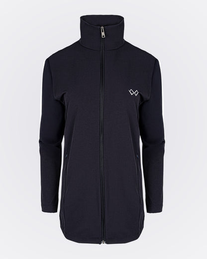 Gizli Kapüşonlu Likra Ceket - Lacivert