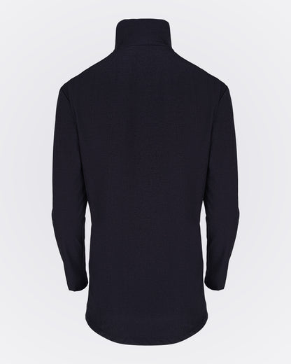 Gizli Kapüşonlu Likra Ceket - Lacivert