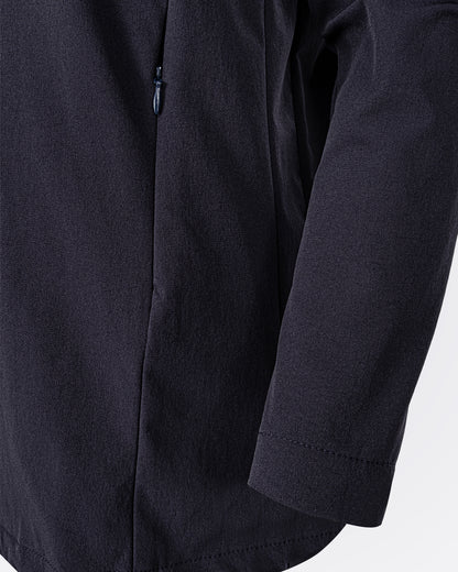 Gizli Kapüşonlu Likra Ceket - Lacivert