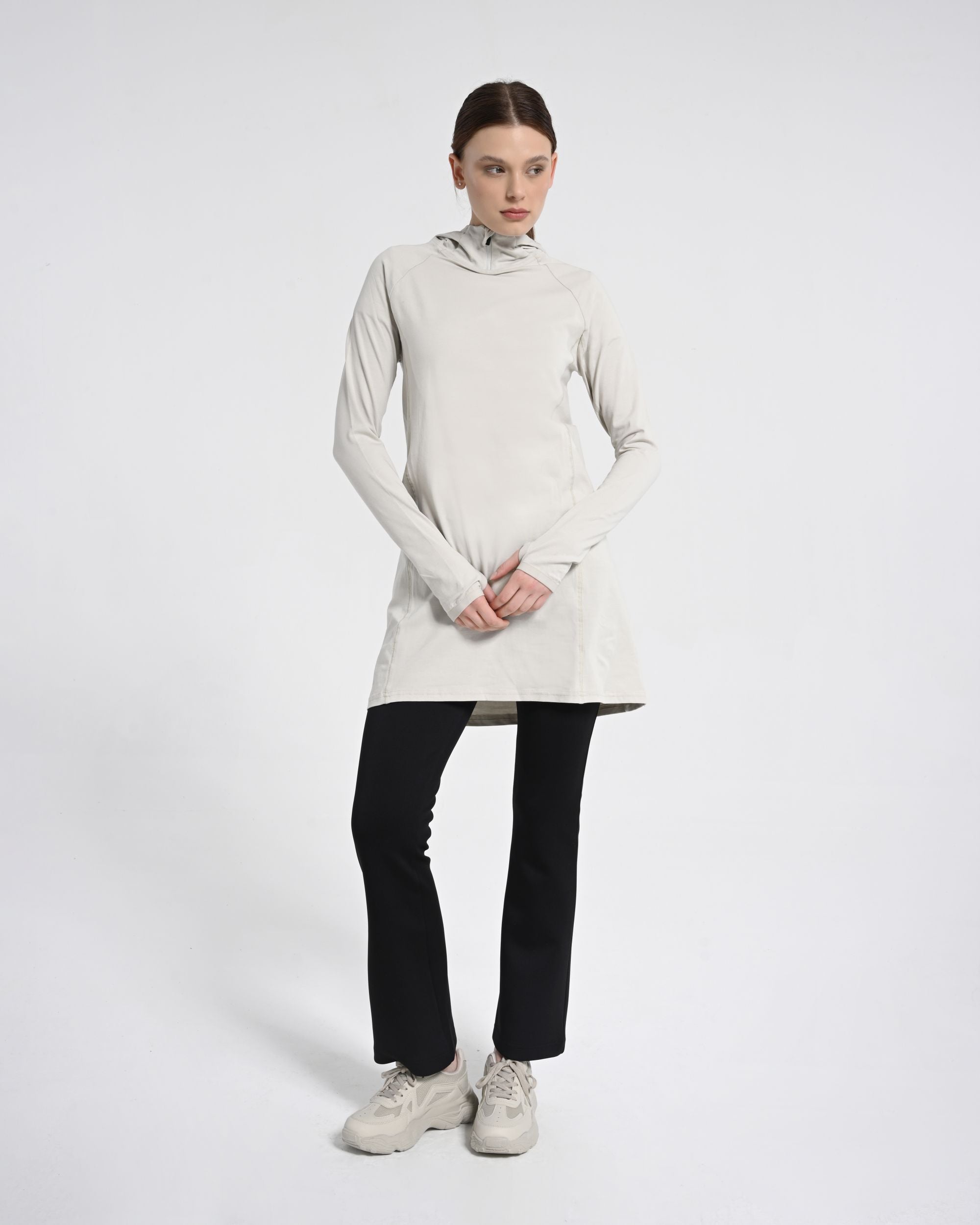 Kapüşonlu Koton Sweat + Buff Hediyeli ! - Monolou