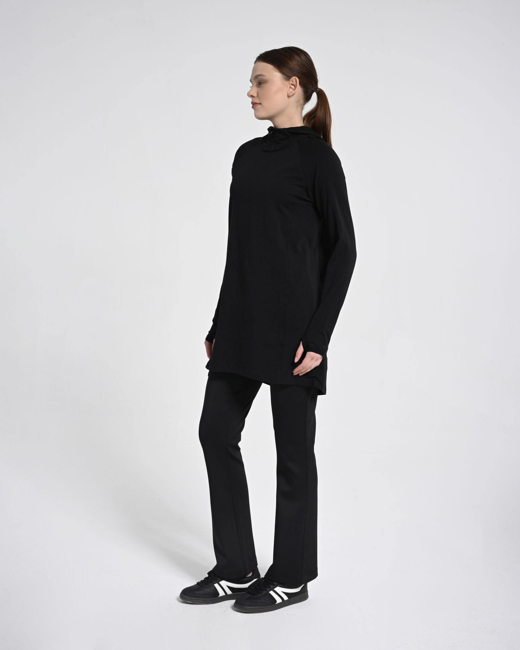 Kapüşonlu Koton Sweat + Buff Hediyeli ! - Monolou