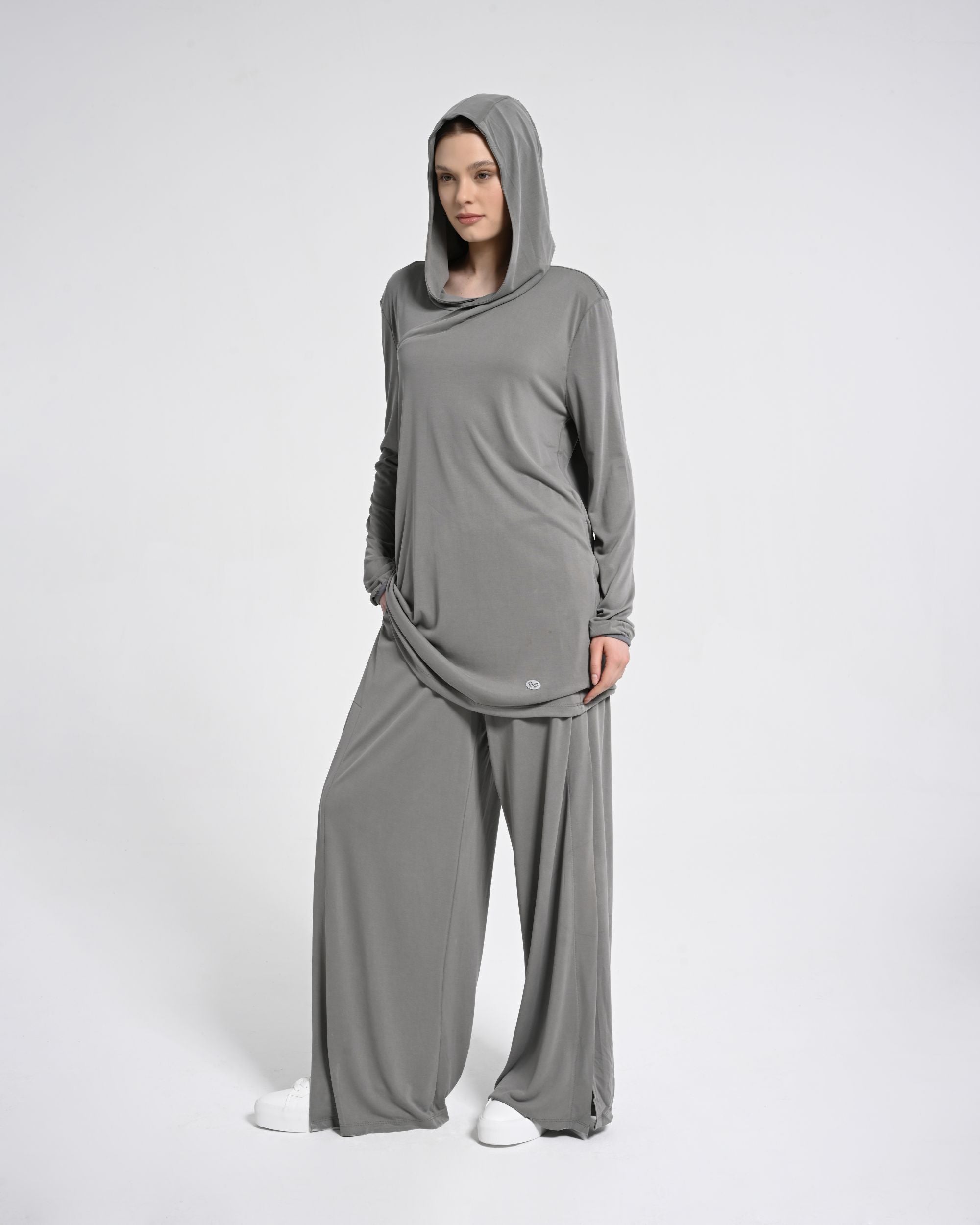 Kapüşonlu Modal İkili Set - Monolou