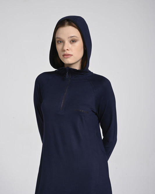 Kapüşonlu Rayon Aktif Sweat