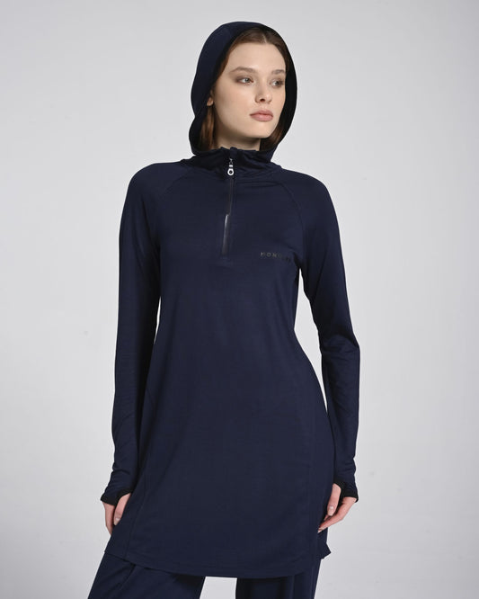 Kapüşonlu Rayon Aktif Sweat