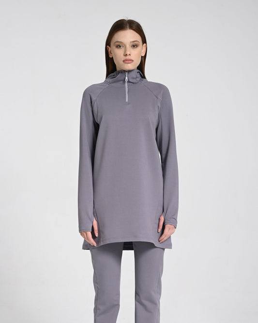 Kapüşonlu Modal Aktif Sweat