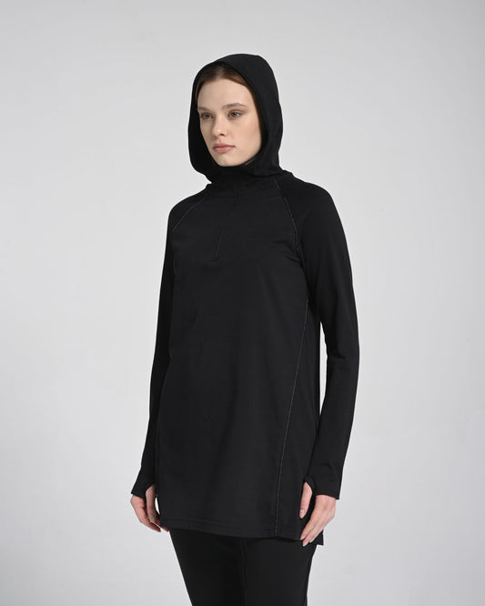 Kapüşonlu Modal Sweat