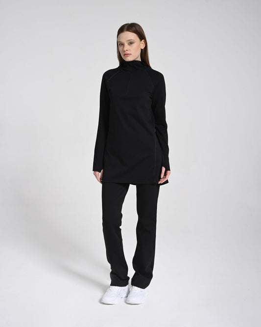 Kapüşonlu Modal Sweat