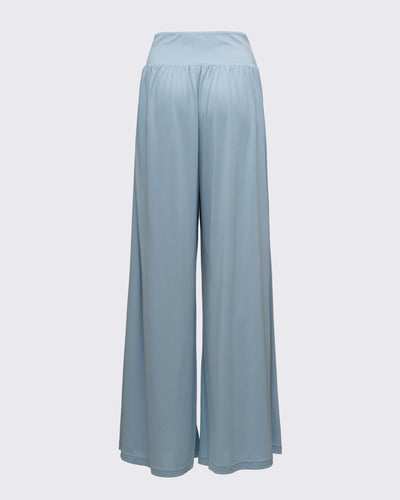 Kruvaze Kemer Detaylı Modal Pantolon - Baby Blue