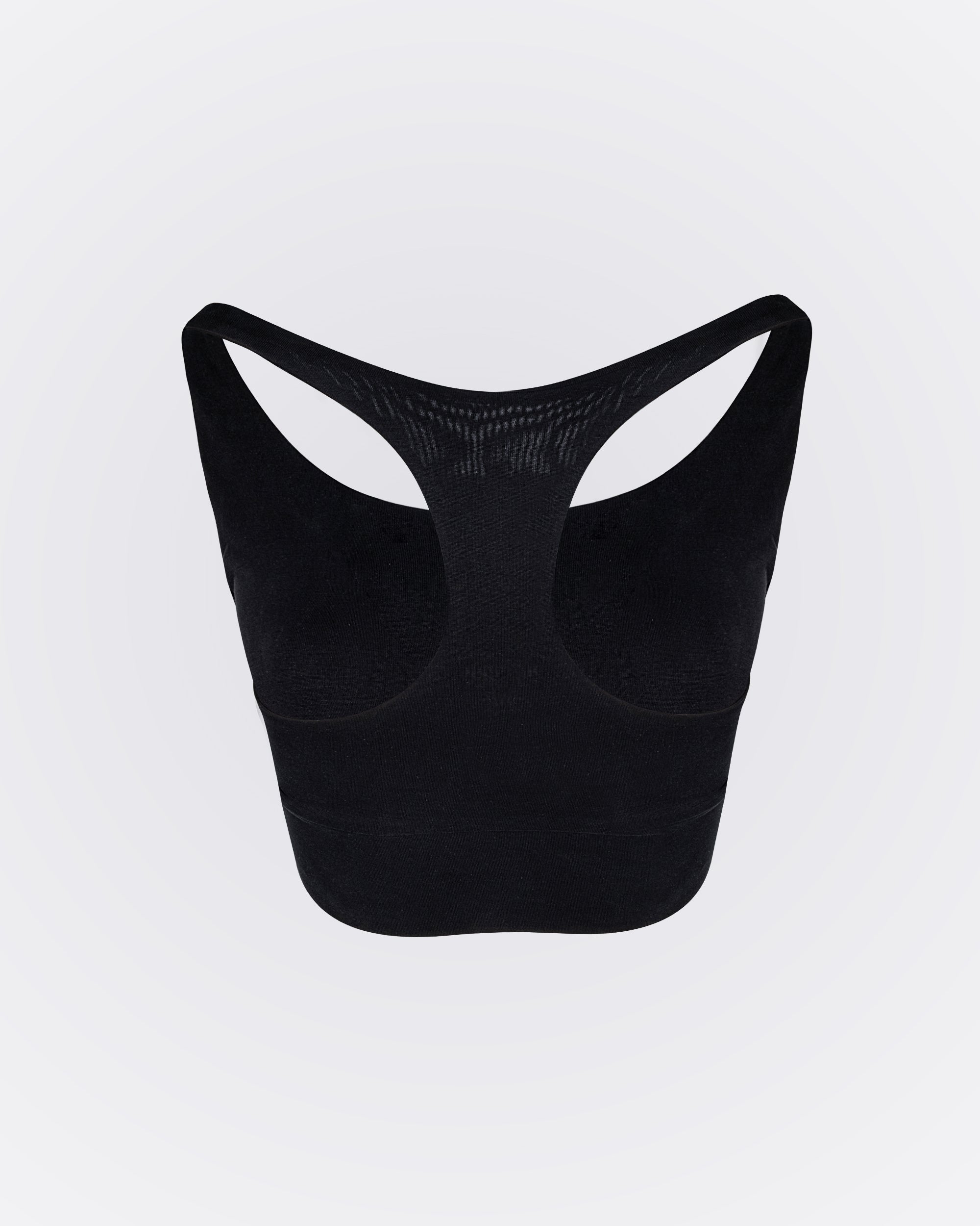 Modal Kumaşlı Aktif Crop - Siyah