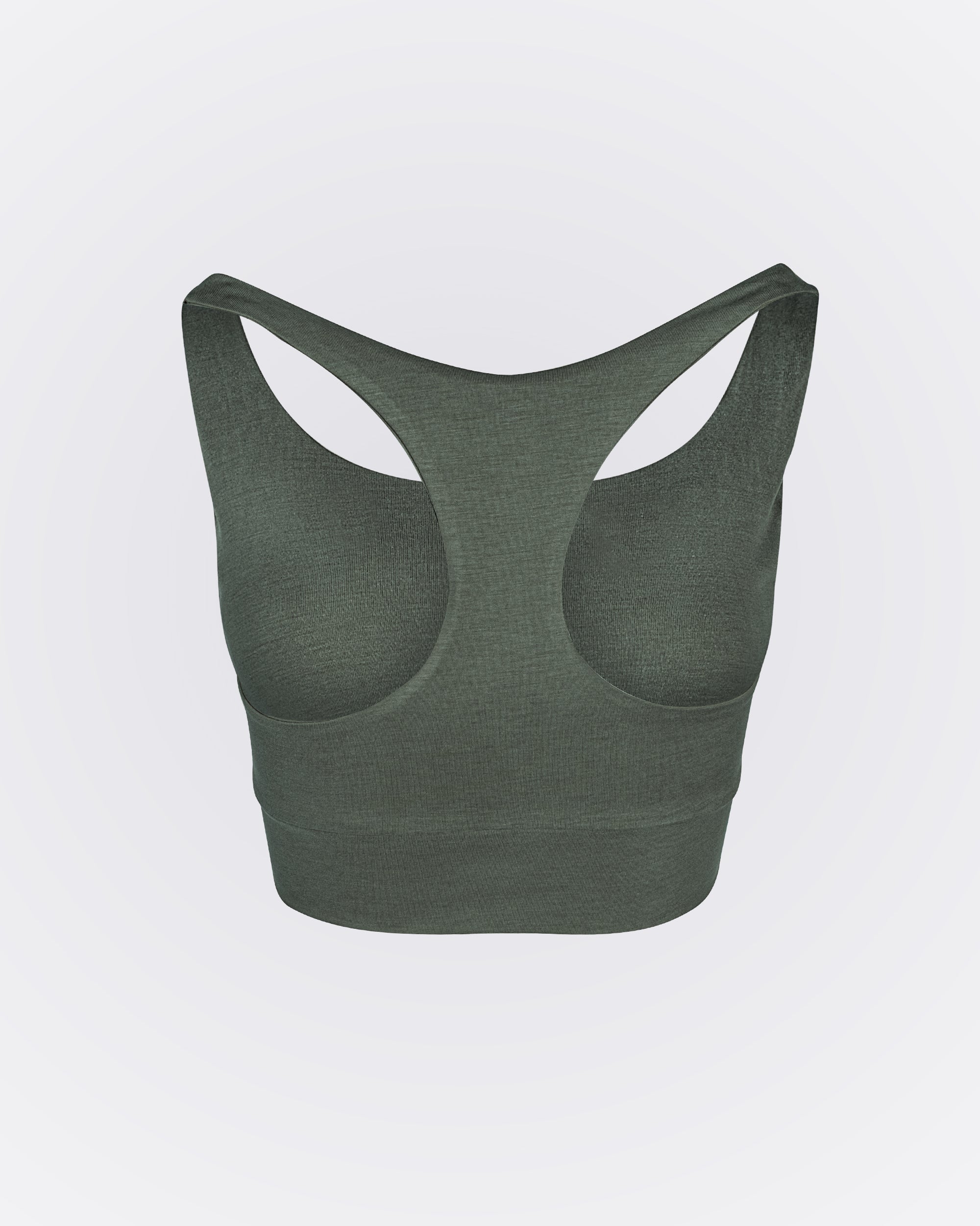 Modal Kumaşlı Aktif Crop - Vizon