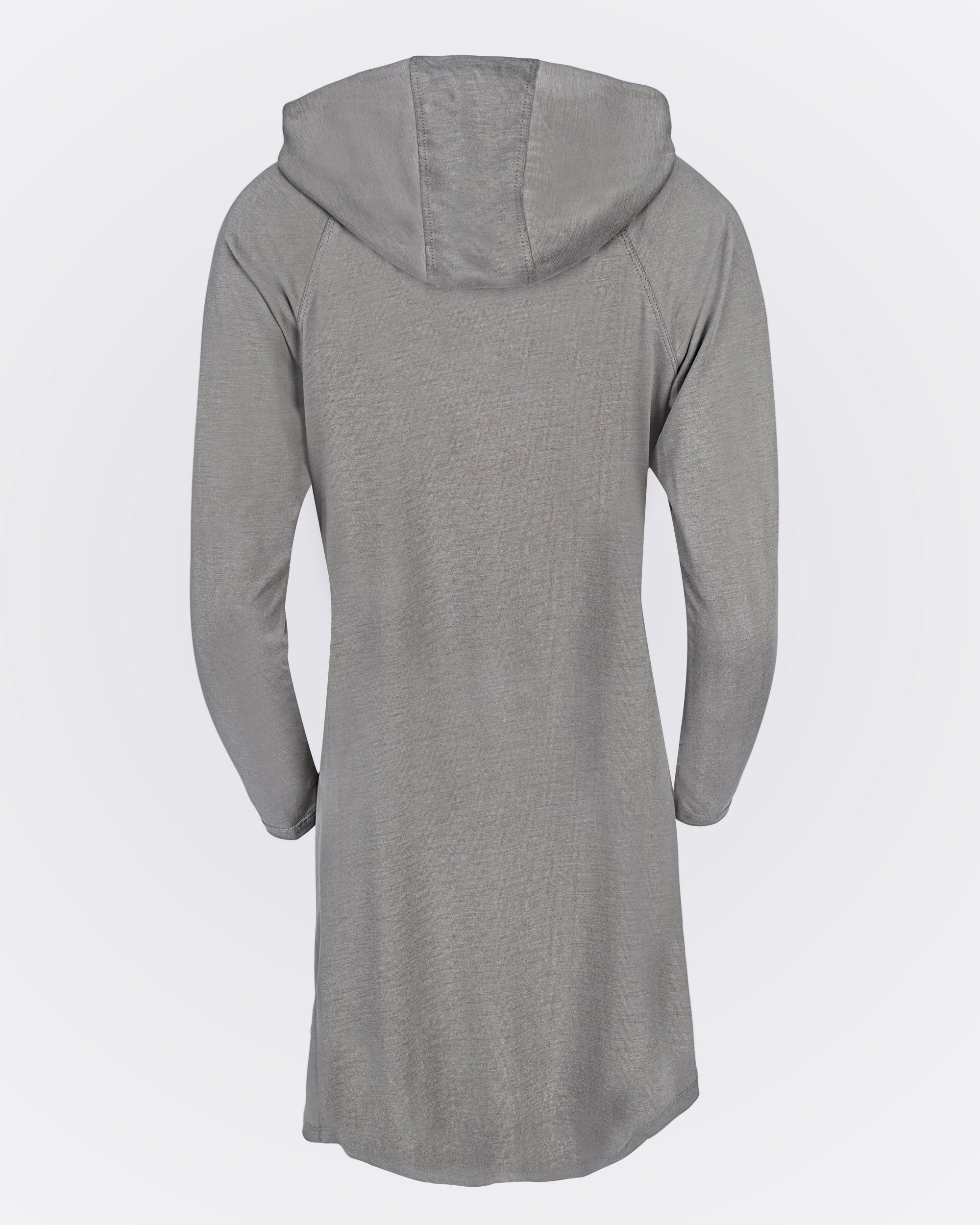 Önden Fermuarlı Kapüşonlu Modal Sweat - Vizon