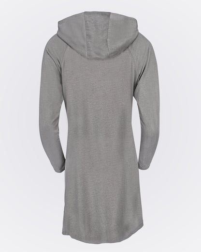 Önden Fermuarlı Kapüşonlu Modal Sweat - Vizon