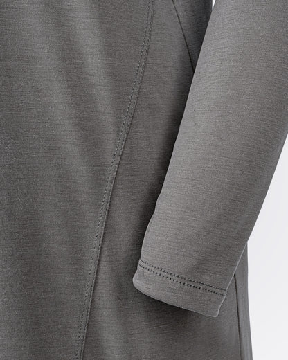 Önden Fermuarlı Kapüşonlu Modal Sweat - Vizon