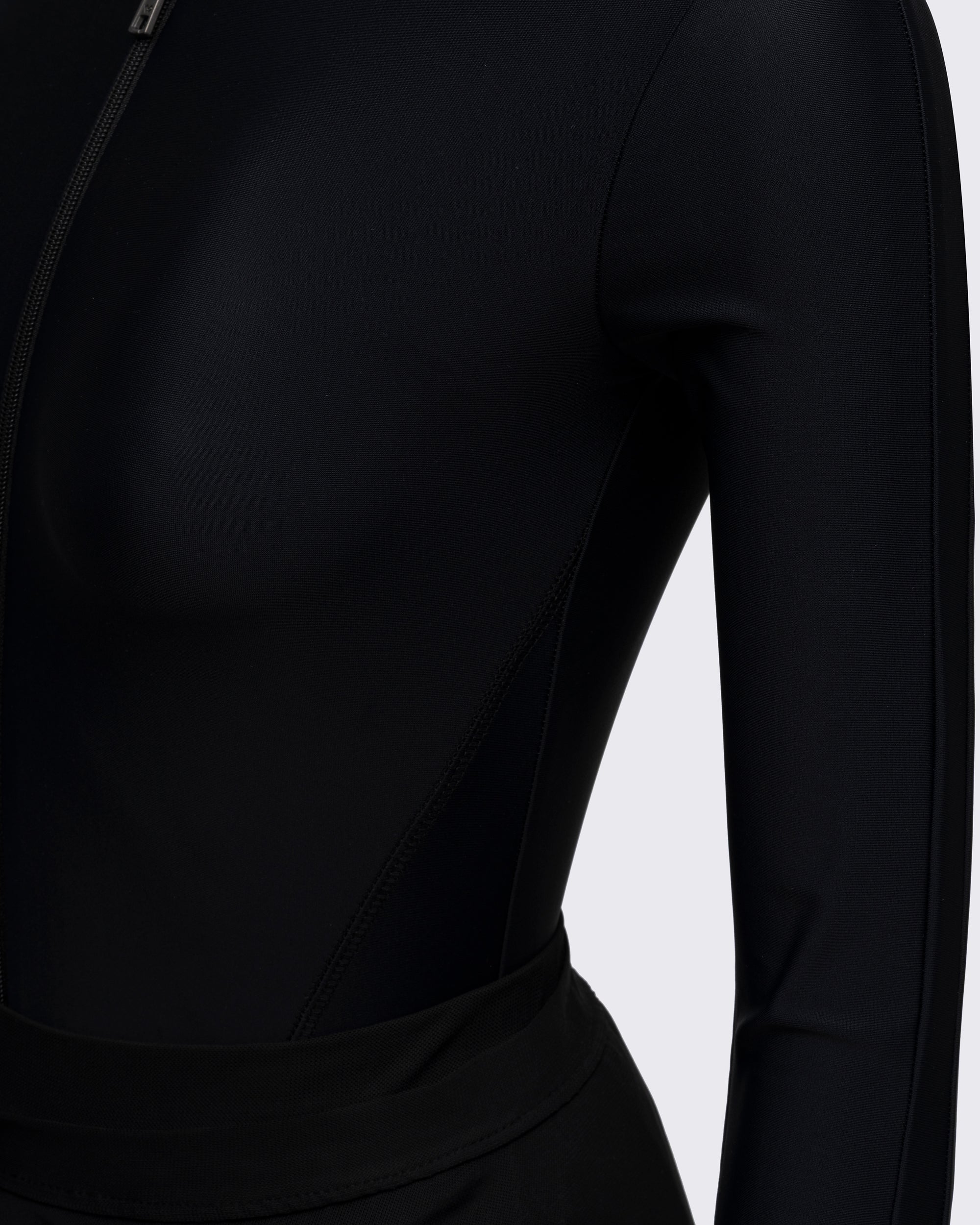 Polyamid Kumaşlı 4 Parça Tam Tesettür Mayo Takımı - Siyah