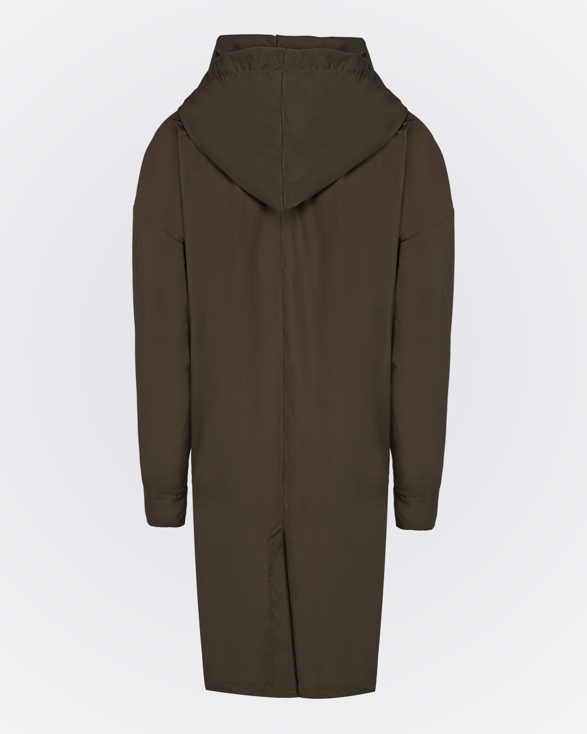 Cepli Kapüşonlu Aktif Trençkot - Haki